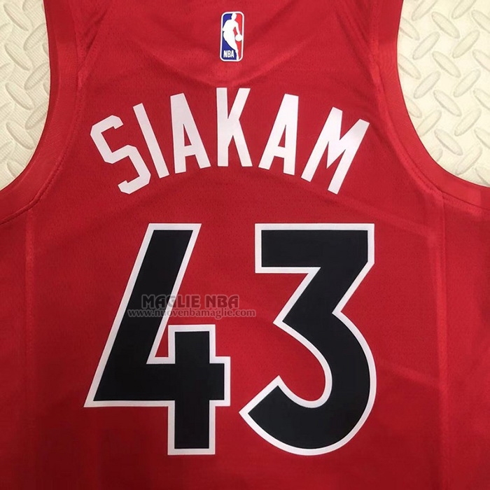 Maglia
 Pascal Siakam NO 43 Toronto Raptors Icon 2022-23 Rosso
